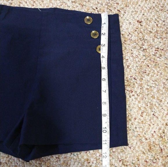 Size S Adrene high-waisted dark navy blue shorts - Picture 9 of 12